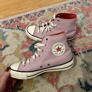 Converse Chuck Taylor All Star High 'Checkered - Vapor Violet' Sneakers